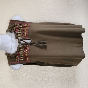 ALWAYS INDIGO SLEEVELESS CROP TOP SIZE: M